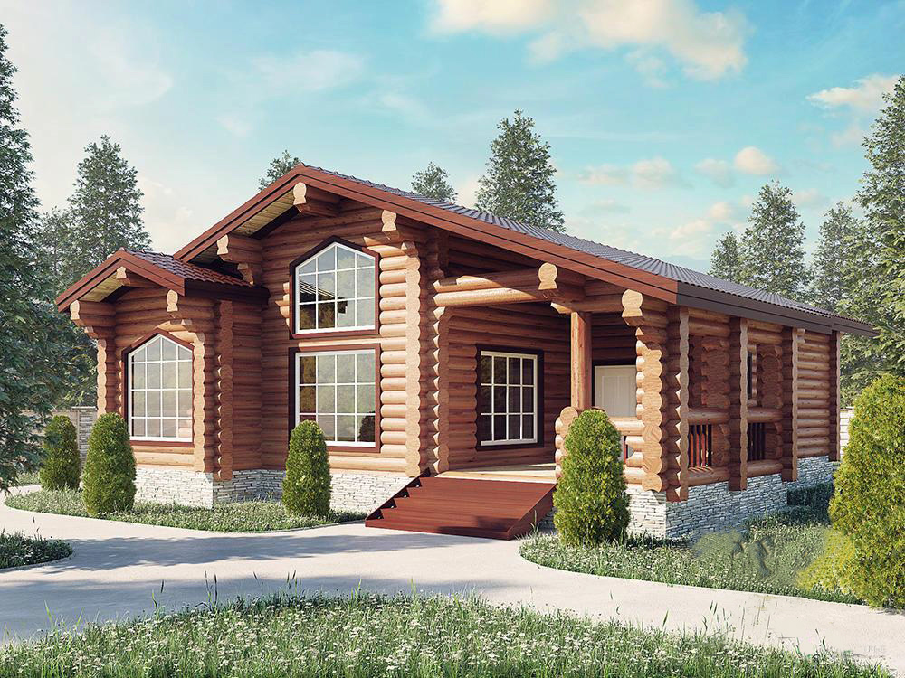 Дом из бревна VZ-156 